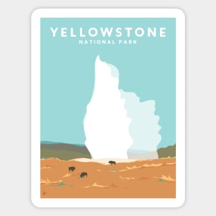 Old Faithful Geyser, Yellowstone National Park, Wyoming, USA Sticker